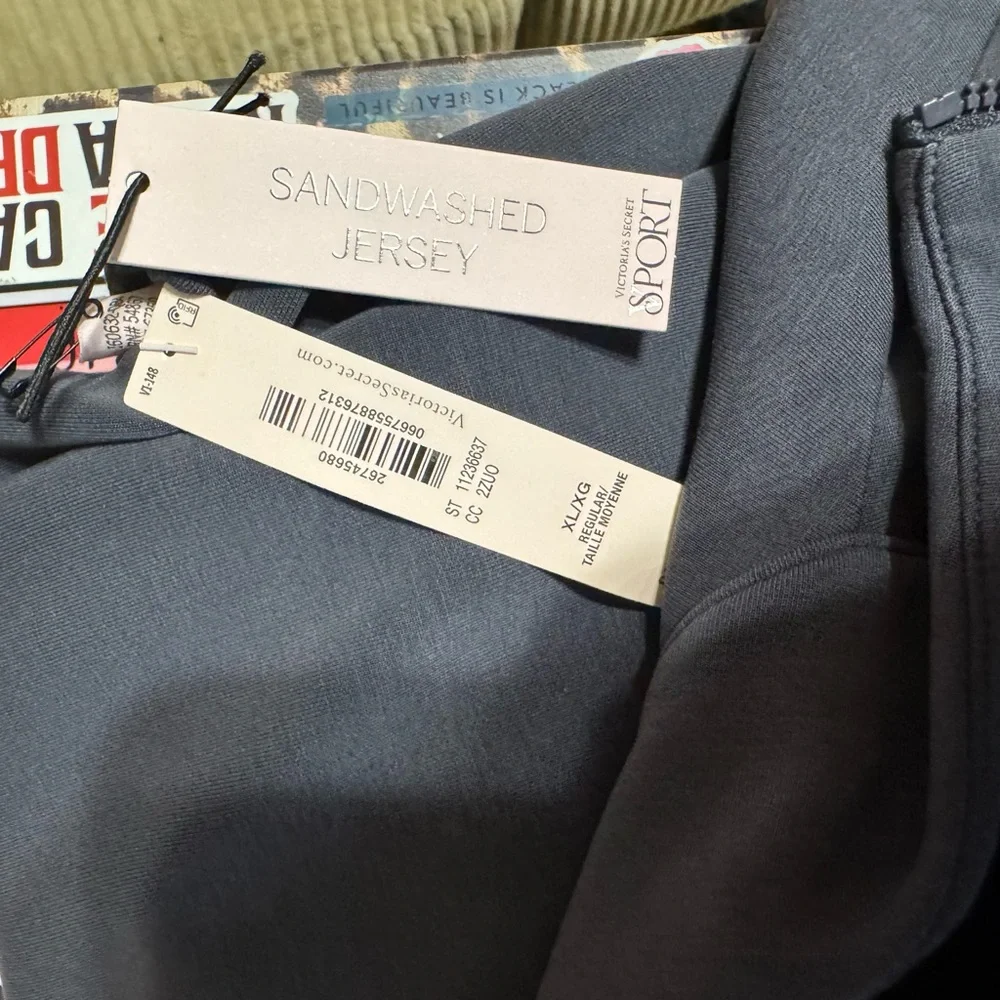 Victoria's Secret Sport Gray Jacket and Wide Leg Pant.